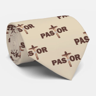 Pasteur chrétien (Jésus sur la croix) cravate
