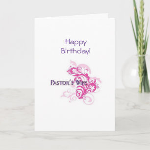 Pasteurs Anniversaire Femme Carte Chrétienne PK