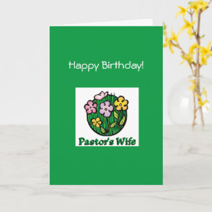 Pasteurs Anniversaire Femme Carte Christian BL