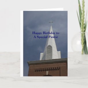 PASTOR Carte d'anniversaire - Steeple