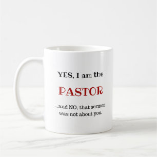 Pastor Funny Gift Mug Jeunes Pasteur Appréciation