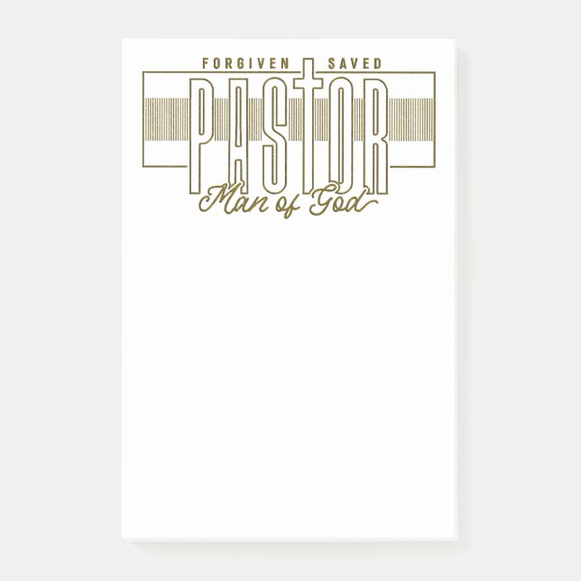 Pastor Man Of God Post-It Notes (Devant)