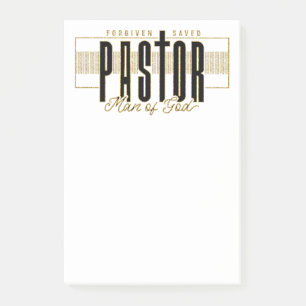 Pastor Man Of God Post-It Notes