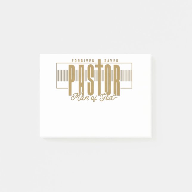 Pastor Man Of God Post-It Notes (Devant)