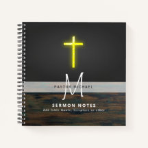 PASTOR Prêtre Ministre Deacon Monogram Journal