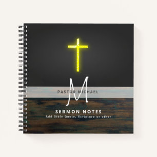 PASTOR Prêtre Ministre Deacon Monogram Journal