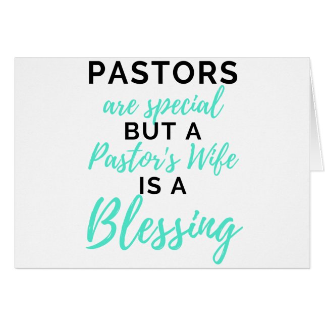 Pastors Are Special But A Pasteur's Wife bl (Devant horizontal)