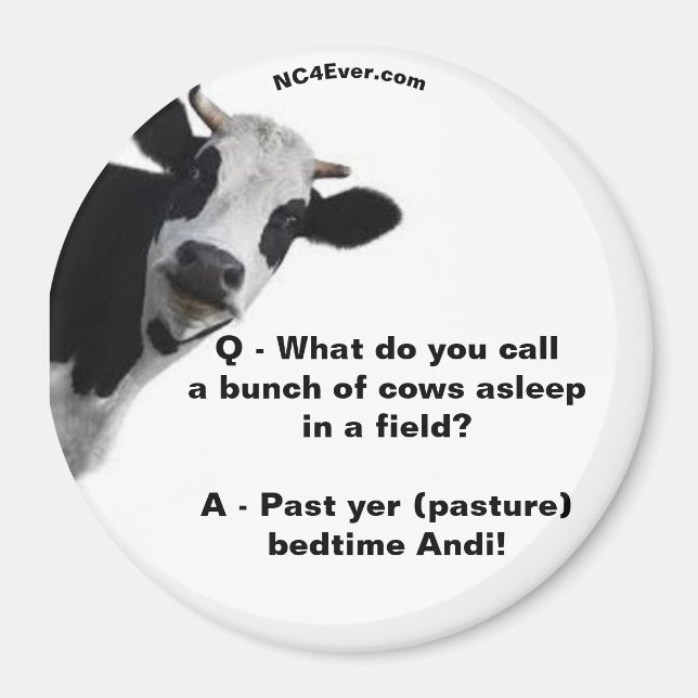 Pasture bedtime Andi fun magnet (Devant)