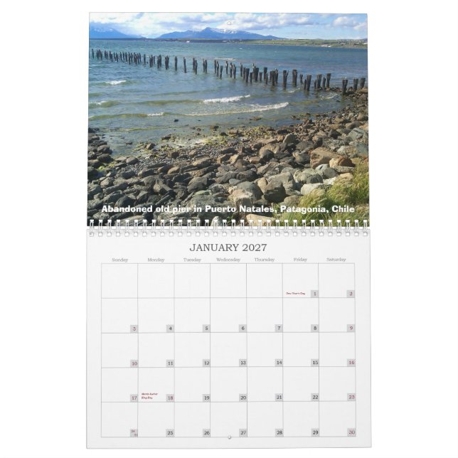 Patagonia de 2013 calendriers - l'extrémité du (Jan 2027)