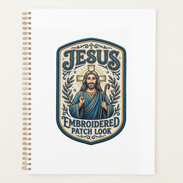 Patch brodé Jésus Regardez Patch brodé Jésus (Devant)