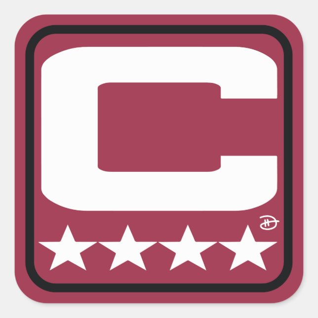 Patch Champion - Autocollant rouge AZ (Devant)