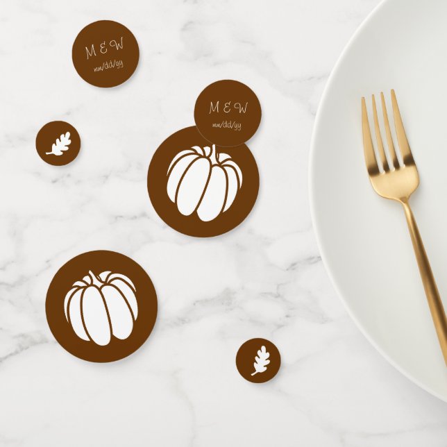 Patch citrouille dans Confetti de table de chocola (Groupe)