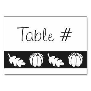 Patch citrouille dans la carte de table noire