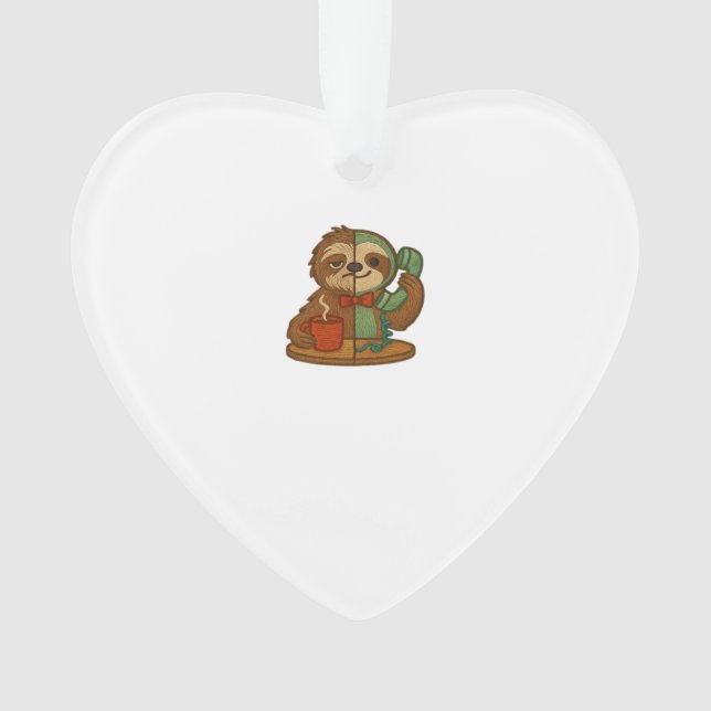 Patch de sloth de jour en nuit � T-Shirt classique (devant)