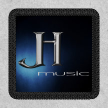 Patch en fer-sur - Logo de la musique JH