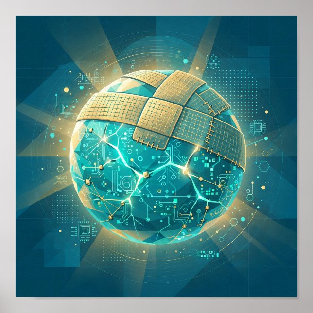 Patch Planet — Affiche d'art sur les correctifs de (Devant)
