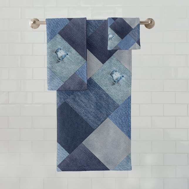 Patchwork de jean bleu (Créateur téléchargé)