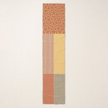 Patchwork De Motif 1 Écharpe De Chiffon