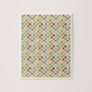 Patchwork fou 8x10 Puzzle / Crème