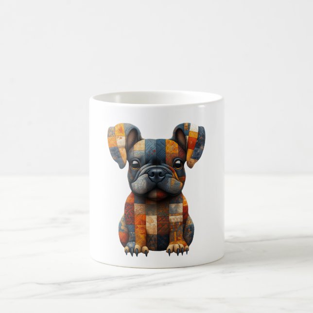 Patchwork French Bulldog Mug (Centre)
