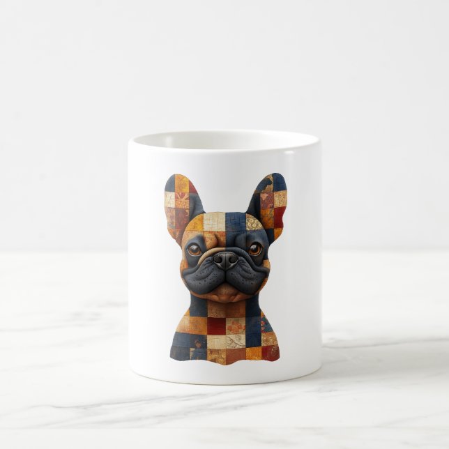 Patchwork French Bulldog Mug (Centre)