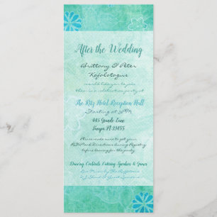 Patchwork Graffiti Wedding Programme Invitation