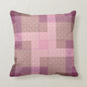 Patchwork Motif Pink / Coussin