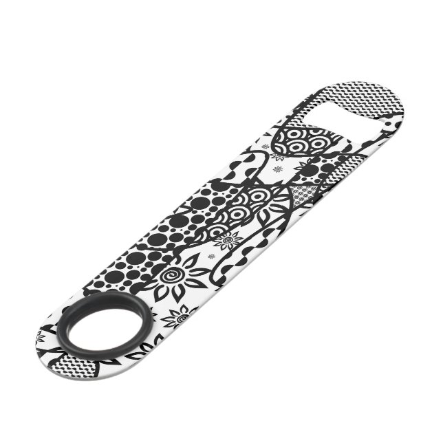 Patchwork noir et blanc 03 de motif (Devant angulaire)