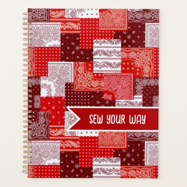 Patchwork personnalisé de couture de bandana motif (Devant)