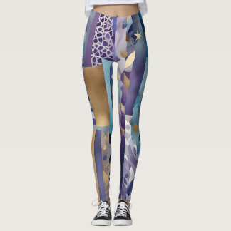 patchwork quilt leggings