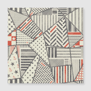 Patchwork rétro : Conception géométrique Abstraite