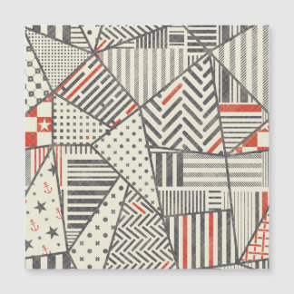 Patchwork rétro : Conception géométrique Abstraite