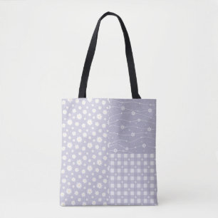 Patchwork Spring Pastel Lavender Motif Sac fourre-