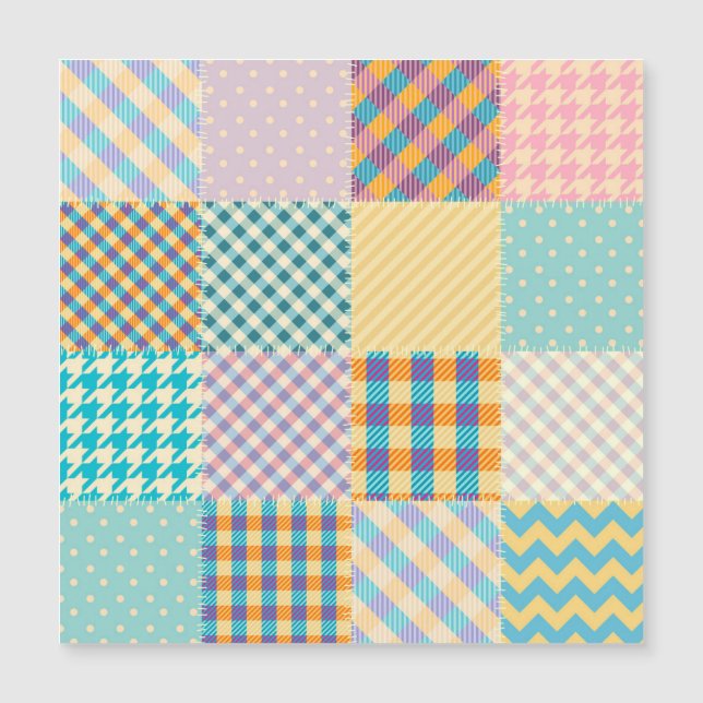 Patchwork Vintage : Fond Sans Couture Textile (Devant)