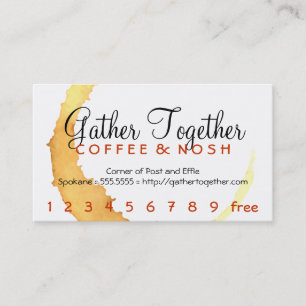 Pâte de cuve à café / Carte de fidélité
