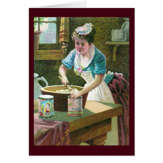 Pâte de mélange de femme victorienne dans la