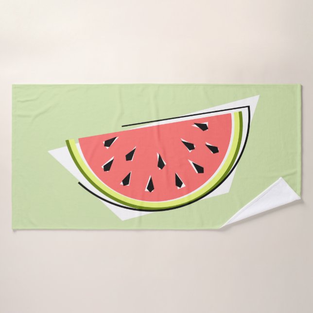 Pâte verte de pastèque (Serviette de bain)
