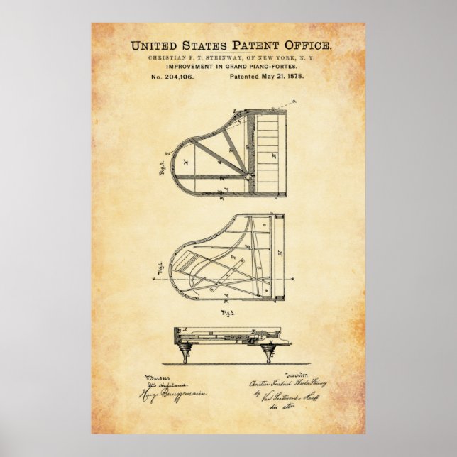 Patent - Piano - Poster (Devant)