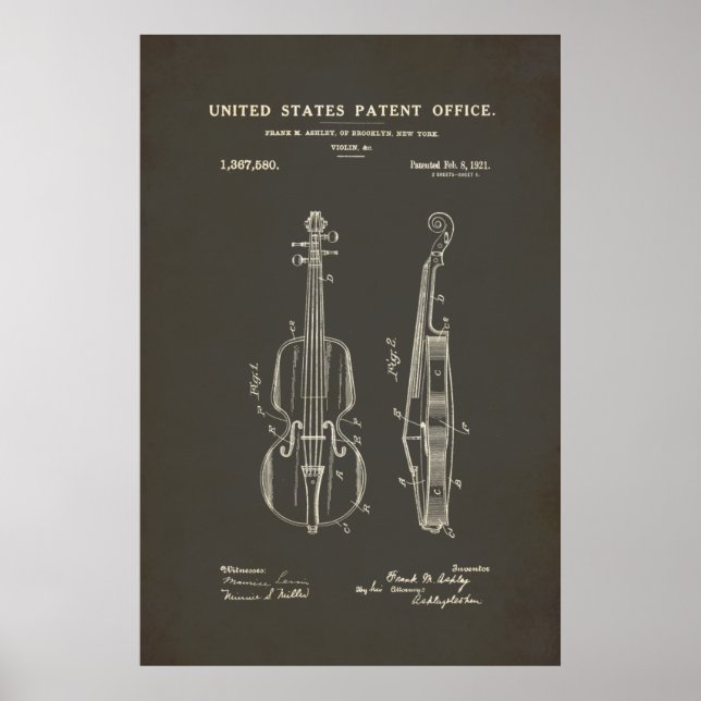 Patent - Violin - Poster (Devant)