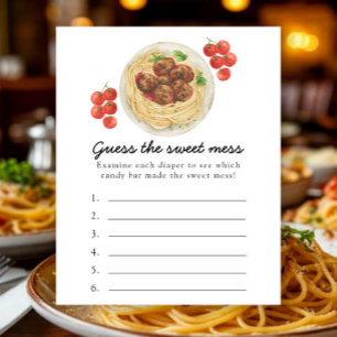 Pâtes aux boulettes de viande - Devinez le jeu du