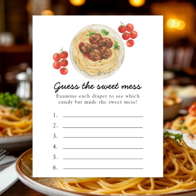 Pâtes aux boulettes de viande - Devinez le jeu du  (Créateur téléchargé)