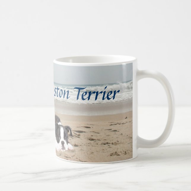 Pâtés de sable de tasse d'amour de Boston Terrier (Droite)