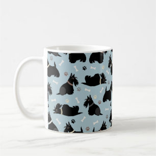 Pâtes de Terrier écossais noir et Mug de café Bone