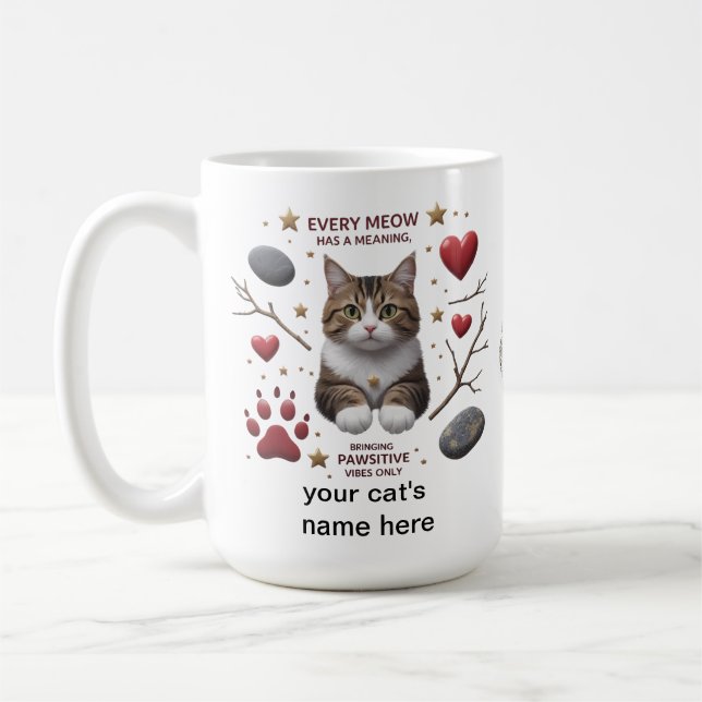 Pâtes et Coeurs - 15 oz Mug Classic de Confort (Gauche)