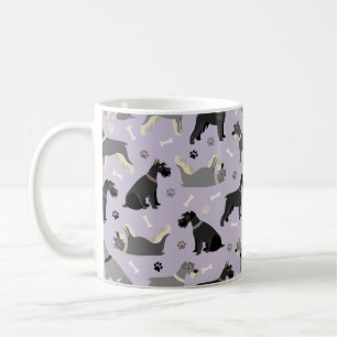 Pâtes et os Schnauzer Coffee Mug