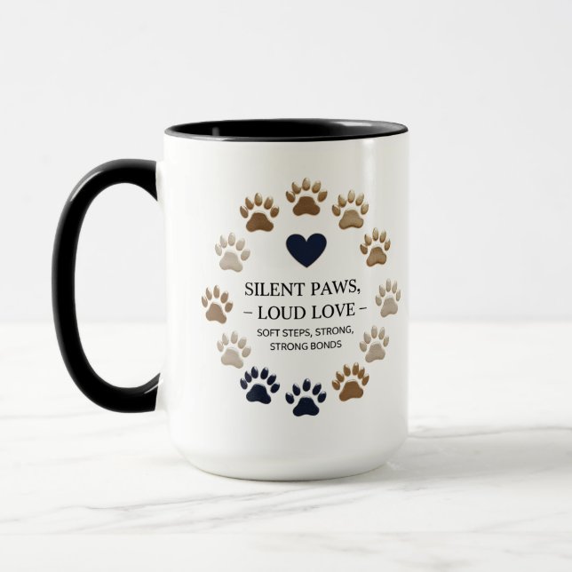 Pâtes silencieuses, Amour bruyant - Mug Combo 15 o (Gauche)