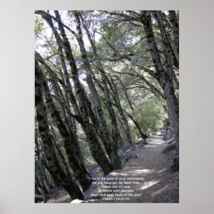 Path Poster with Psalm 119:32
