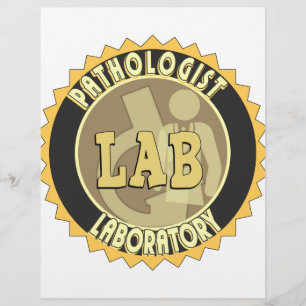 PATHOLOGISTE BADGE LOGO LABORATOIRE MÉDICALE