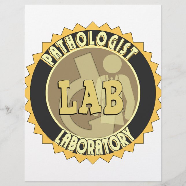 PATHOLOGISTE BADGE LOGO LABORATOIRE MÉDICALE (Devant)