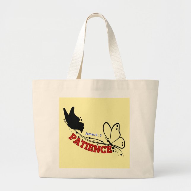 Patience ( James 5:7 ) Sac fourre - tout (Devant)